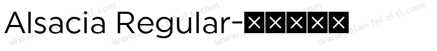Alsacia Regular字体转换